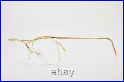 Vintage Eyewear Man ETOILE Cat Eye Half Frame Gold Filled Frame Glasses France