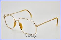 Vintage Eyewear Pilot Man Gold Plated 12Kt Frame Glasses France Eyeglasses