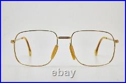 Vintage Eyewear Pilot Man Gold Plated 12Kt Frame Glasses France Eyeglasses