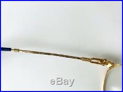 Vintage FRED ALIZE eyeglasses sunglasses France rare gold plated Force MEDIUM 57