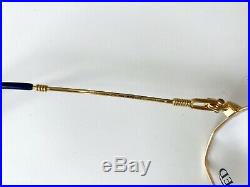 Vintage FRED AMERICA CUP eyeglasses sunglasses France 24K gold plated SMALL 56