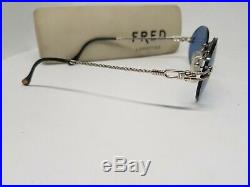 Vintage FRED CORVETTE Sunglasses Rimless Eyeglasses Brille Lunette Frame Glasses