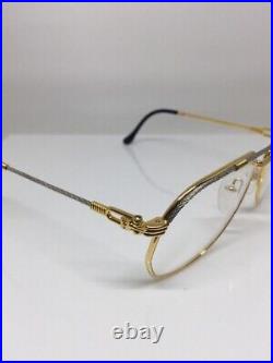 Vintage FRED Lunettes America Cup Paris Eyeglasses Force 10 C. Gold Plated 58mm