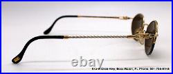 Vintage FRED Lunettes Comores Semi-Rimless Eyeglasses Two-Tone Plated 48-21-135