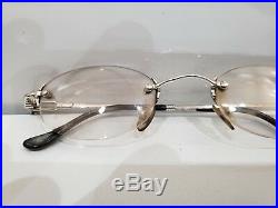 Vintage FRED Sunglasses Rimless Eyeglasses PLATINUM