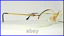 Vintage FRED eyeglasses COMORES Rare Gold Plated N. O. S Made in France