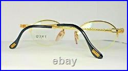 Vintage FRED eyeglasses COMORES Rare Gold Plated N. O. S Made in France