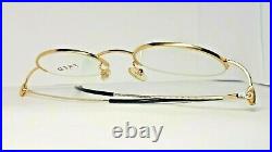 Vintage FRED eyeglasses F10 L02 Rare Gold Plated N. O. S Made in France