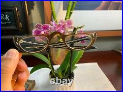 Vintage FRENCH Frame A-Paris Sunglasses Glasses Cat Eye Pointy RARE Stars