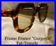 Vintage Frame France 1950’s Gargoyle Fat Temple Eye Glass Free Shipping from JPN
