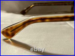 Vintage Frame France 1950's Gargoyle Fat Temple Eye Glass Free Shipping from JPN