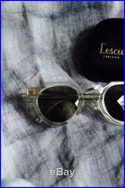 Vintage Frame France Thick Crown Panto Eyeglasses made In France clear frame