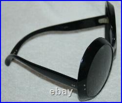 Vintage France Black Sunglasses Eyeglasses Oversized Iconic