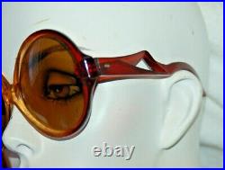 Vintage France Brown Sunglasses Eyeglasses Oversized Iconic