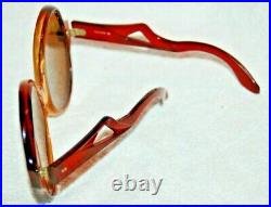 Vintage France Brown Sunglasses Eyeglasses Oversized Iconic