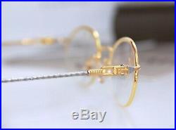 Vintage Fred COMORES Occhiali Golden Eyeglasses brille lunettes frames NEW NOS