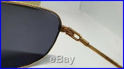 Vintage Fred Zephir Gold & Platinum Sunglasses Eyeglasses brille lunettes france