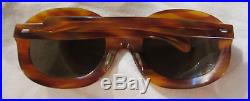 Vintage French 1950-1960's Sunglasses Large Eyed Frames Faux Tortoise