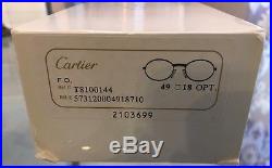 Vintage Genuine Cartier Panthere GM Gold Plated Eyeglasses Frame 49 18 130
