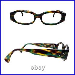 Vintage Glasses Depp Geek FDR 1980's ALAIN MIKLI frame FRANCE Optical camouflage