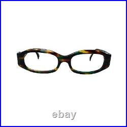 Vintage Glasses Depp Geek FDR 1980's ALAIN MIKLI frame FRANCE Optical camouflage