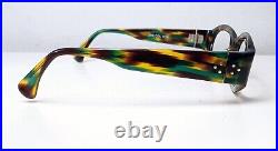 Vintage Glasses Depp Geek FDR 1980's ALAIN MIKLI frame FRANCE Optical camouflage