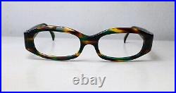 Vintage Glasses Depp Geek FDR 1980's ALAIN MIKLI frame FRANCE Optical camouflage