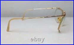 Vintage Glasses Gold Filled Silver 900 1980's LOGO PARIS frame FRANCE semi Air