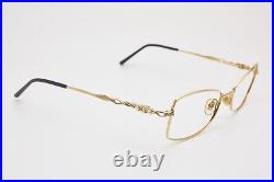 Vintage Glasses NINA RICCI NR2950 France Luxury Gold Pearl Frame Eyeglasses