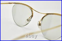 Vintage Glasses NYLOR Double Gold Laminate RX Frame Man Glasses Woman Eyewear