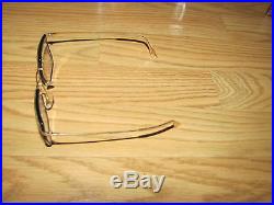 Vintage Gold & Black Ladies Eyeglass Frames Made in France Unique