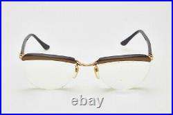 Vintage Gold Filled AMOR Half-Frame Man Eyewear Woman Classic Glasses