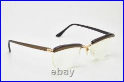 Vintage Gold Filled AMOR Half-Frame Man Eyewear Woman Classic Glasses