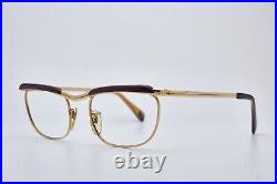 Vintage Gold Plated BOHLER GRANDBAL Eyewear Woman Frame Eyeglasses Man Retro