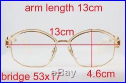 Vintage Gold Plated Henry Jullien Cizeta New Eyeglasses Brille Made In France