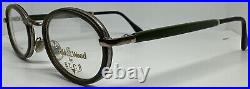 Vintage Gold & Wood By Elce Oval 907.94.16 Rare Unisex Collectors Eyeglasses