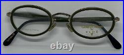 Vintage Gold & Wood By Elce Oval 907.94.16 Rare Unisex Collectors Eyeglasses