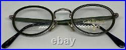 Vintage Gold & Wood By Elce Oval 907.94.16 Rare Unisex Collectors Eyeglasses