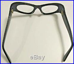Vintage Green Oval Eyewear Glasses 44x20 5 1/2 Inch Temple Swank France