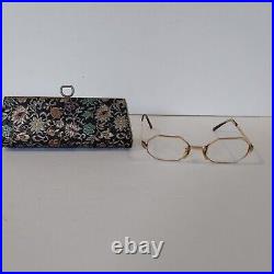 Vintage Hexagon Eyeglasses 1/20, 14k Gold Filled. 16-20 Made in France. Withcase