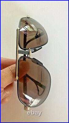 Vintage Jean Claude Killy 470 Aviator Eyeglasses 470 Matte Black & Gold 65mm