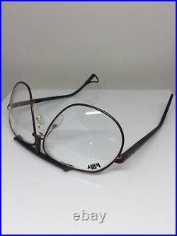 Vintage Jean Claude Killy 470 Aviator Eyeglasses M. 470 Matte Brown & Black 65mm