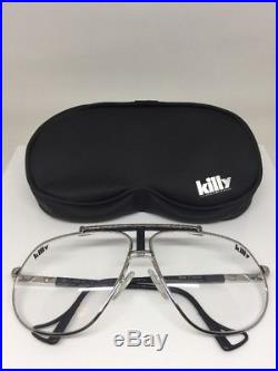 Vintage Jean Claude Killy 470 Aviator Eyeglasses M. 470 Palladium & Ruthenium