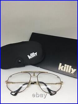 Vintage Jean Claude Killy 498 Aviator Eyeglasses M. 498 C. 049 Tortoise & Gold