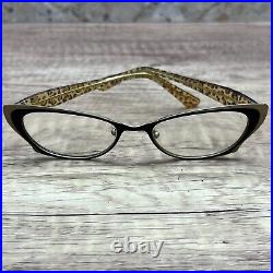 Vintage Jean Lafont Rebecca Eyeglasses FRAMES 181 Leopard 5118-140 Gold Black