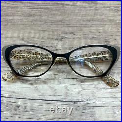 Vintage Jean Lafont Rebecca Eyeglasses FRAMES 181 Leopard 5118-140 Gold Black