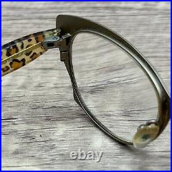 Vintage Jean Lafont Rebecca Eyeglasses FRAMES 181 Leopard 5118-140 Gold Black