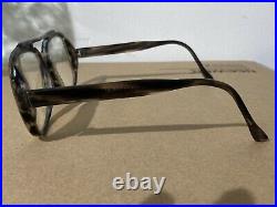 Vintage L. Evrard 60s Men's Eyeglasses Frames Oversize Made in France 53/21 Rare