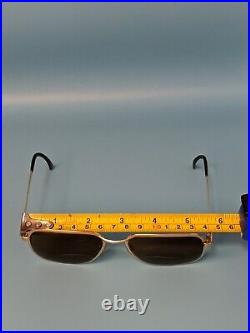 Vintage L'amy Stevan Rectangular Gold Filled Eyeglasses Frame Made France #370