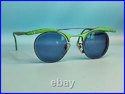 Vintage La Eyeworks Pluto Green Aluminium Eyeglasses Frame Made In France #538